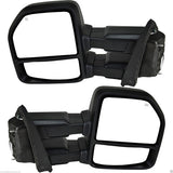 2015-2018 F-150 Tow Mirrors - Black or Chrome - Power/Heat/Signal/Puddle Lamps