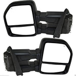 2015-2020 F-150 Tow Mirrors - Power/Heat/Signal/Puddle Lamps - Black/22 Pin